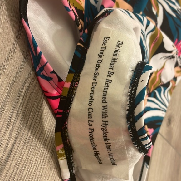 Kona sol multicolor tropical Hawaiian print one piece swimsuit size s - Picture 4 of 6